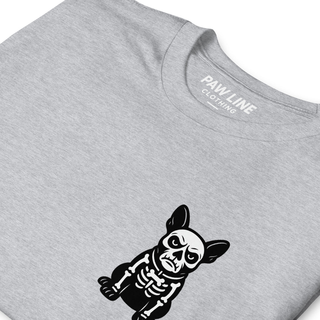 Skull Dog Kurzärmeliges Unisex-T-Shirt - Gothic Hunde Design für Alternative Mode T-SHIRT