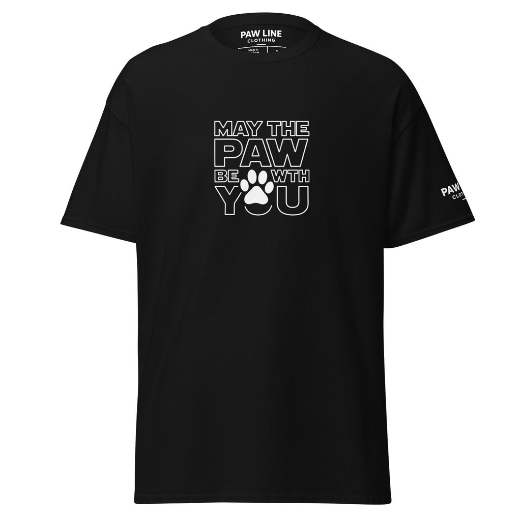 May the Paw - Star Wars inspiriertes Unisex T-Shirt für Tierliebhaber | Pawline