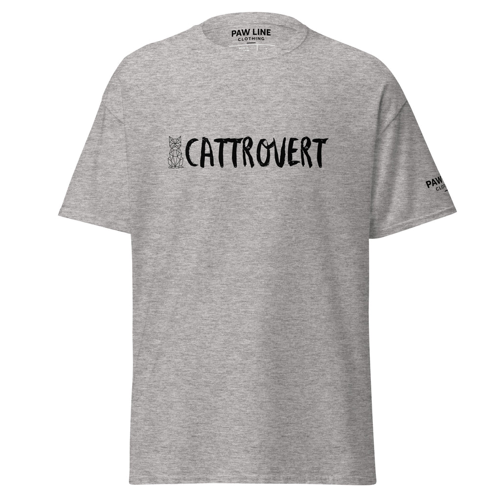 CATTROVERT - Lustiges Unisex T-Shirt für Katzenliebhaber & Intros | Pawline T-SHIRT