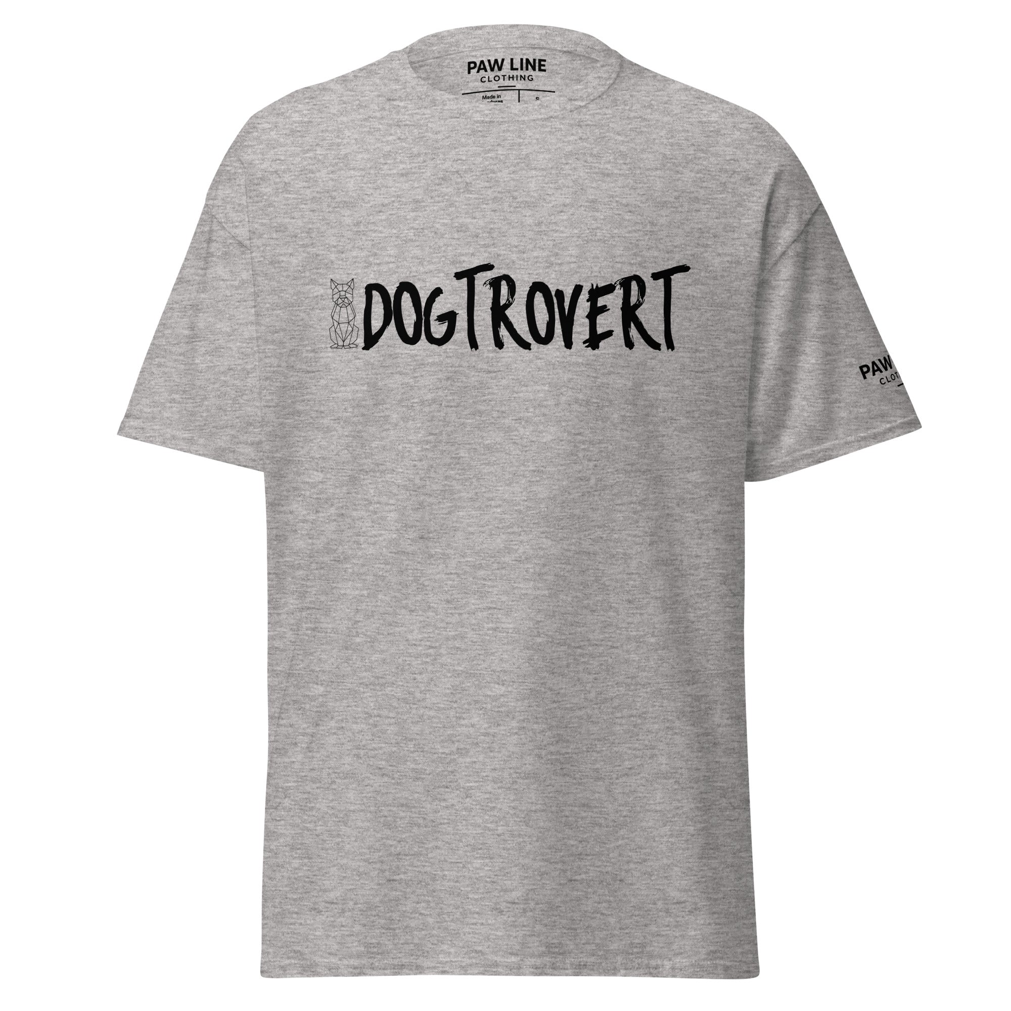 DOGTROVERT - Lustiges Unisex T-Shirt für Hundeliebhaber & Intros | Pawline