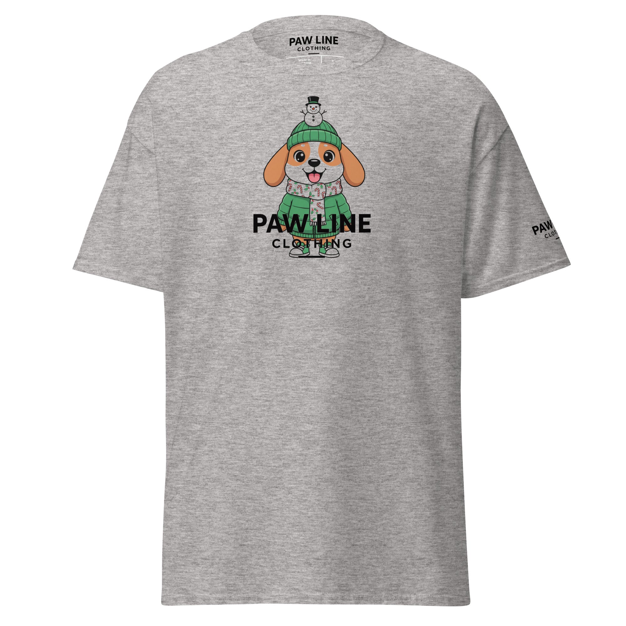 Christmas Dog T-Shirt – Weihnachten Hunde Unisex Shirt | Paw Line T-SHIRT