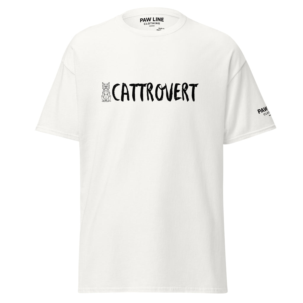CATTROVERT - Lustiges Unisex T-Shirt für Katzenliebhaber & Intros | Pawline T-SHIRT