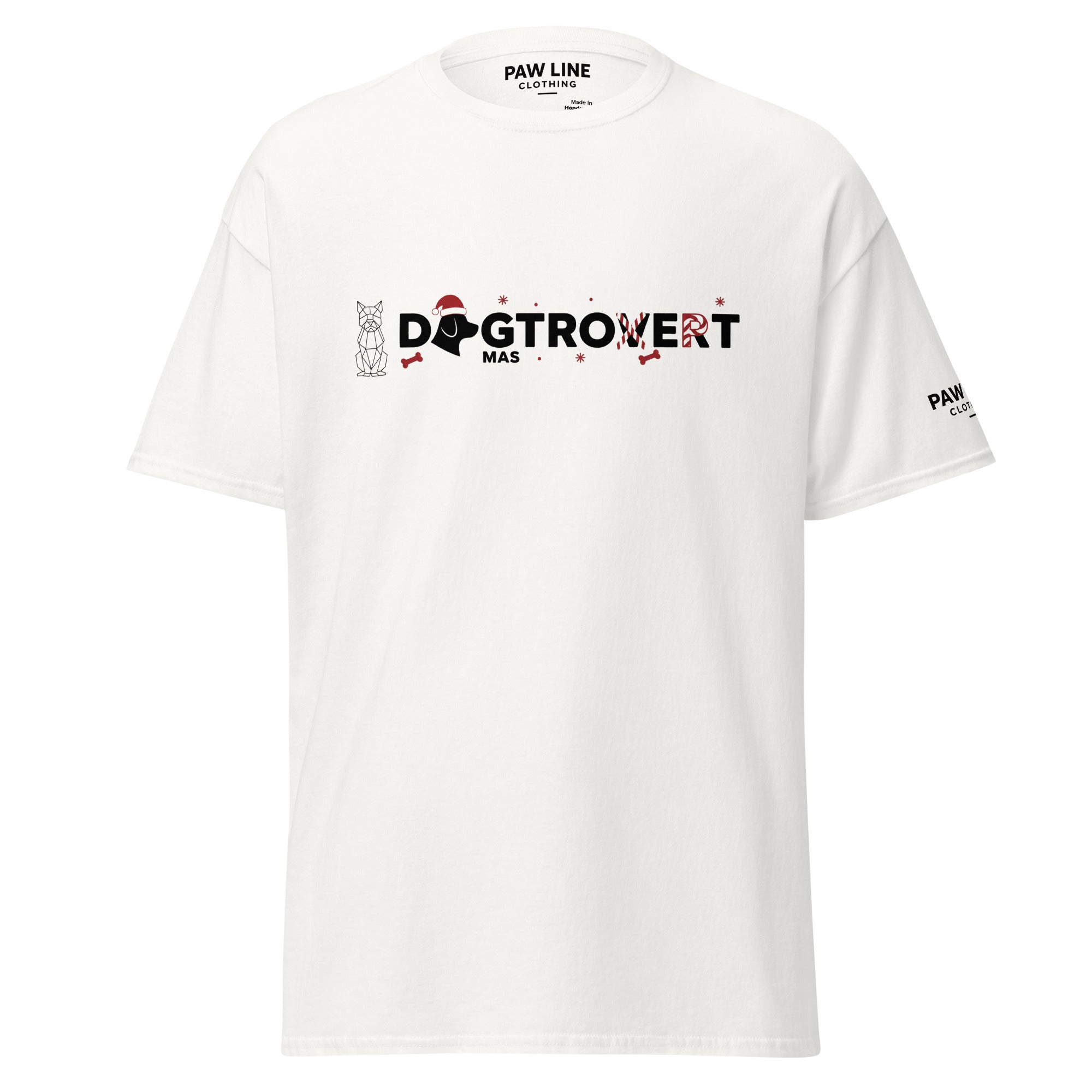 DOGTROVERT X-Mas T-Shirt – Für Hundeliebhaber Introvertierten | Paw Line T-SHIRT