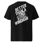 Lifestyle-T-Shirt, schwarz, Rückenprint mit Hund und Schriftzug, Rundhalsausschnitt