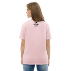 Rosa T-Shirt mit Rückenprint „Paw Line“ mit Herz und Pfoten
