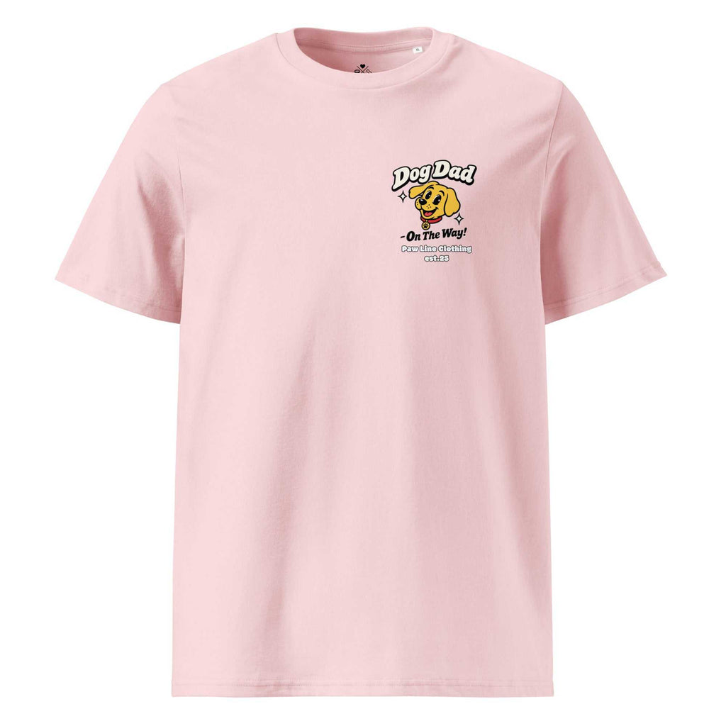 Rosa T-Shirt mit DogDad-Aufdruck auf der Brust