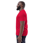 Unisex-Bio-Baumwoll-T-Shirt, rot, Seitenansicht