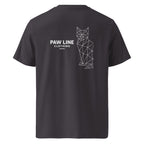 Geometric CAT Dark - Modernes Bio-Baumwoll T-Shirt für Katzenliebhaber | Pawline Bio T-Shirt Unisex