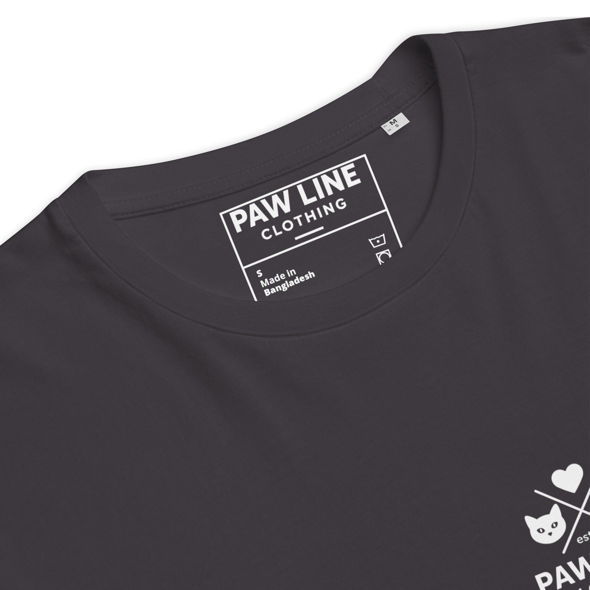 Basic X CAT - Minimalistisches Bio-Baumwoll T-Shirt für Katzenliebhaber | Pawline Bio T-Shirt Unisex