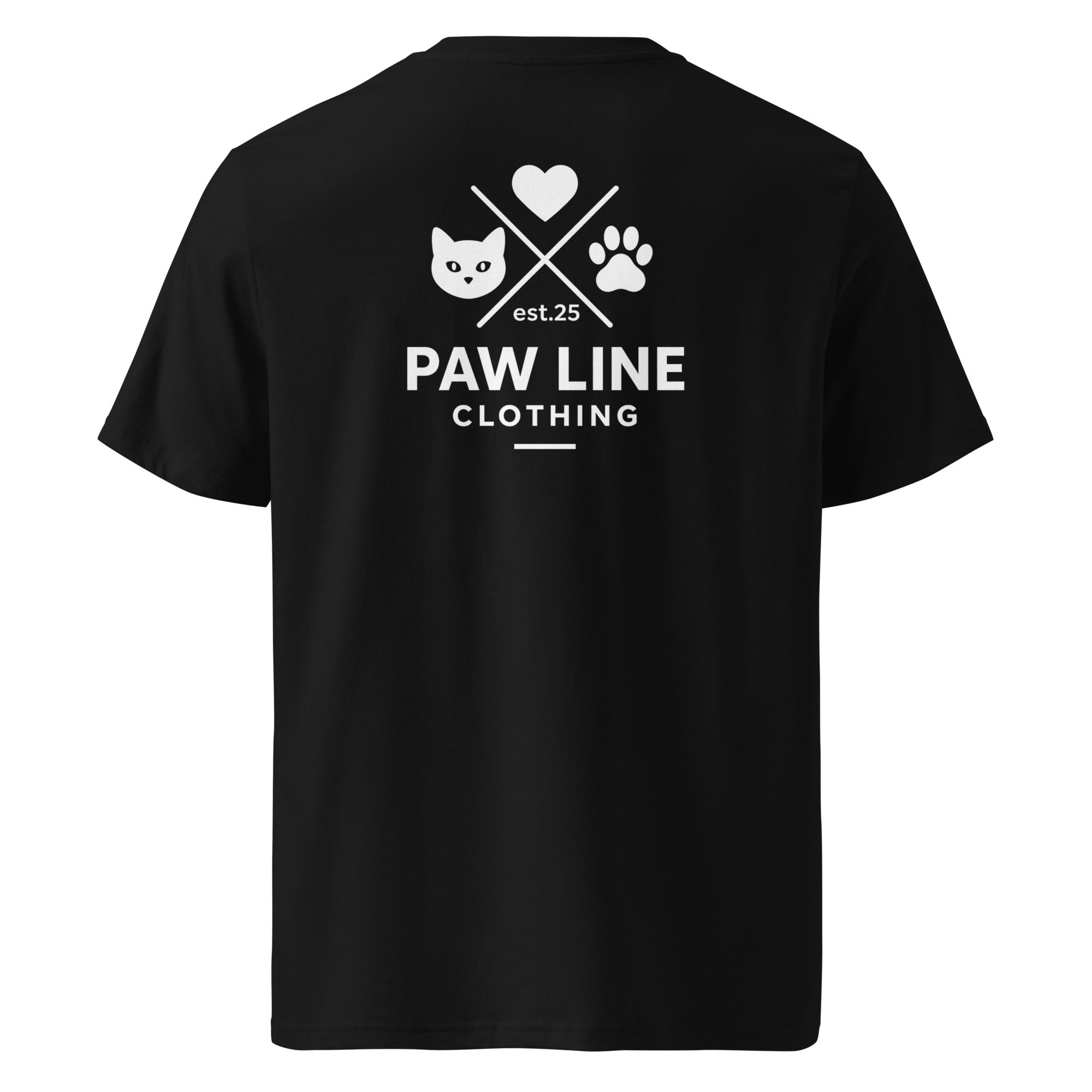 Basic X CAT - Minimalistisches Bio-Baumwoll T-Shirt für Katzenliebhaber | Pawline T-SHIRT