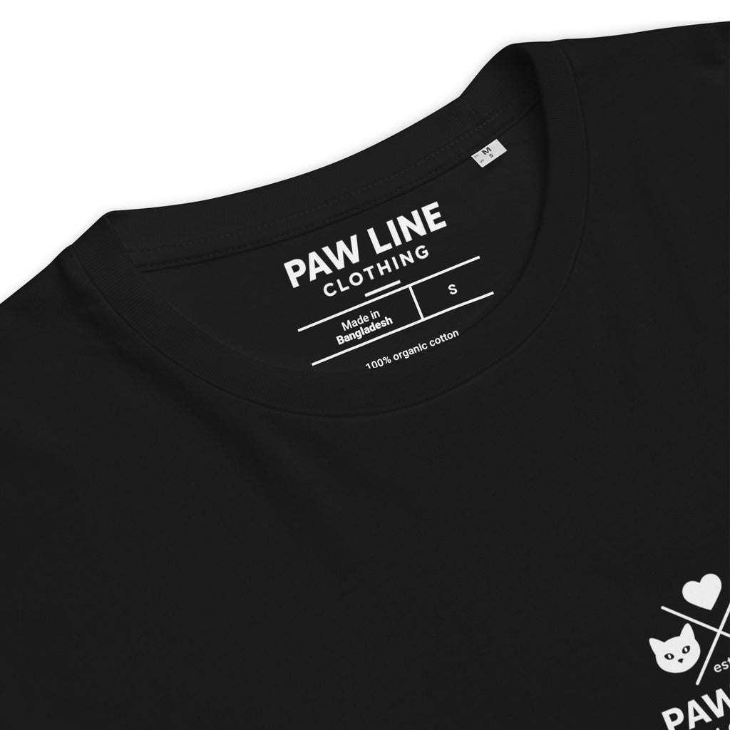 Basic X CAT - Minimalistisches Bio-Baumwoll T-Shirt für Katzenliebhaber | Pawline Bio T-Shirt Unisex
