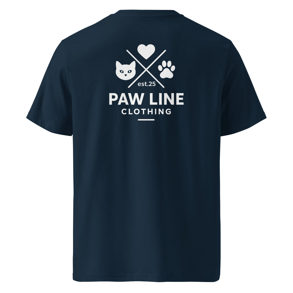 Basic X CAT - Minimalistisches Bio-Baumwoll T-Shirt für Katzenliebhaber | Pawline T-SHIRT