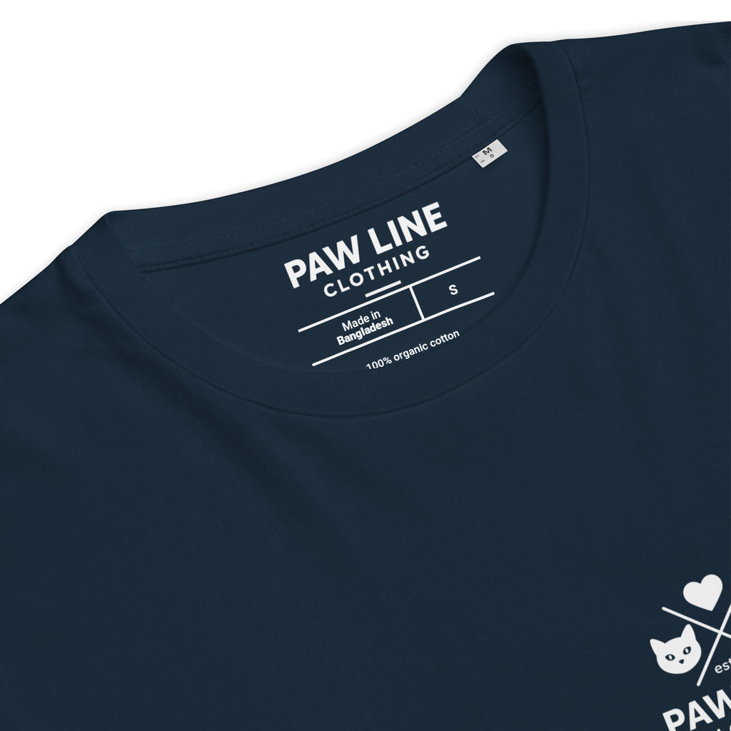 Basic X CAT - Minimalistisches Bio-Baumwoll T-Shirt für Katzenliebhaber | Pawline Bio T-Shirt Unisex
