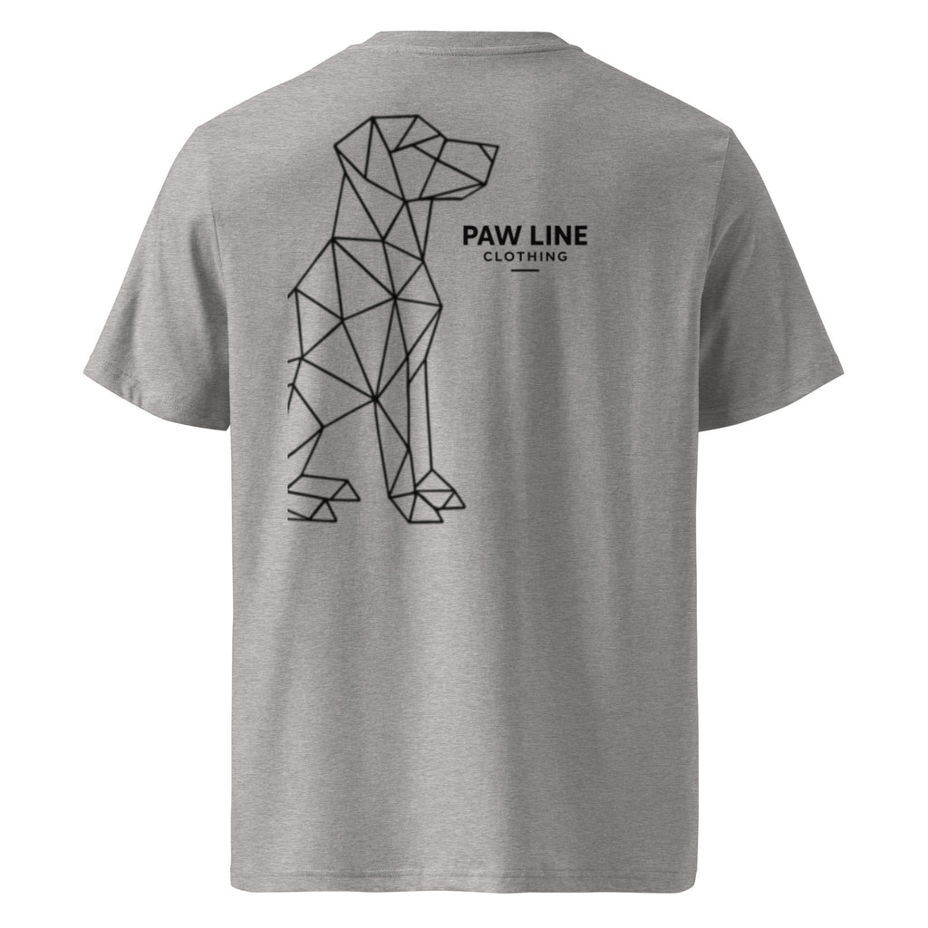 Geometric DOG Back - Modernes Bio-Baumwoll T-Shirt mit Rücken-Design | Pawline T-SHIRT