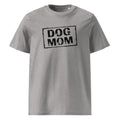 Unisex-T-Shirt in Heather Grau mit Vintage „DOG MOM“-Aufdruck