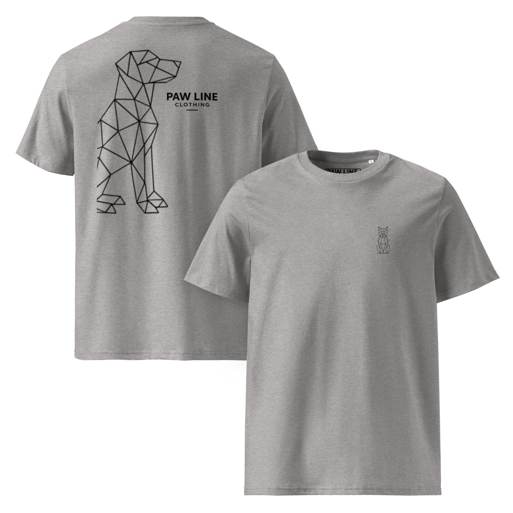 Geometric DOG Back - Modernes Bio-Baumwoll T-Shirt mit Rücken-Design | Pawline T-SHIRT