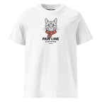 Geometric Cat X-mas T-Shirt – Vegane Bio-Baumwolle Unisex | Paw Line T-SHIRT