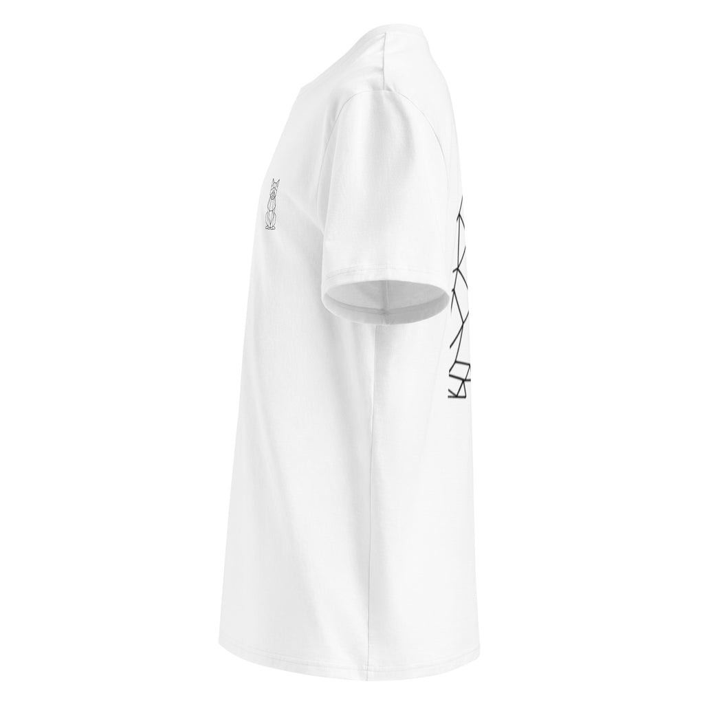 Geometric DOG Back - Modernes Bio-Baumwoll T-Shirt mit Rücken-Design | Pawline T-SHIRT