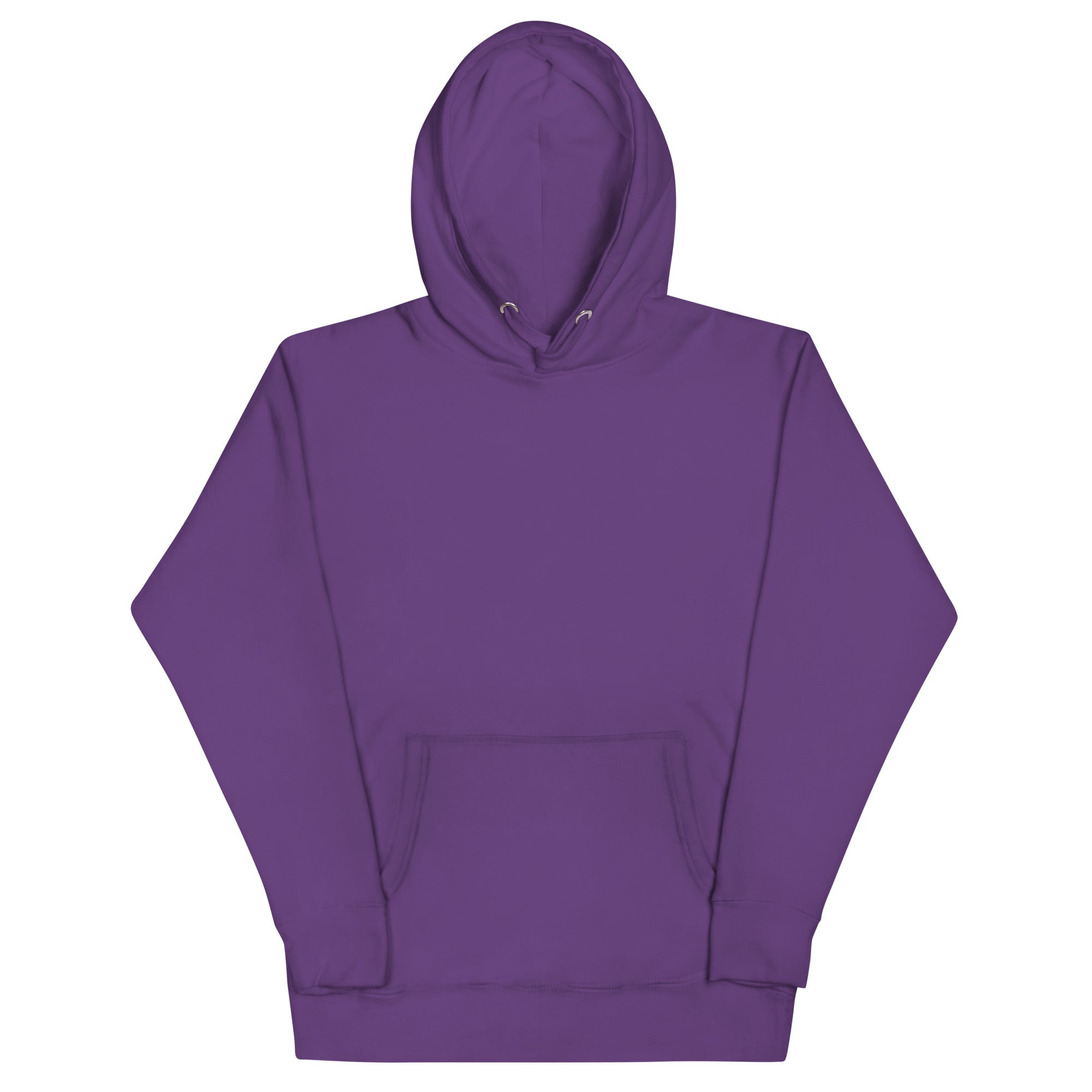 Lila Hoodie mit Kapuze, Kordelzug und Kängurutasche