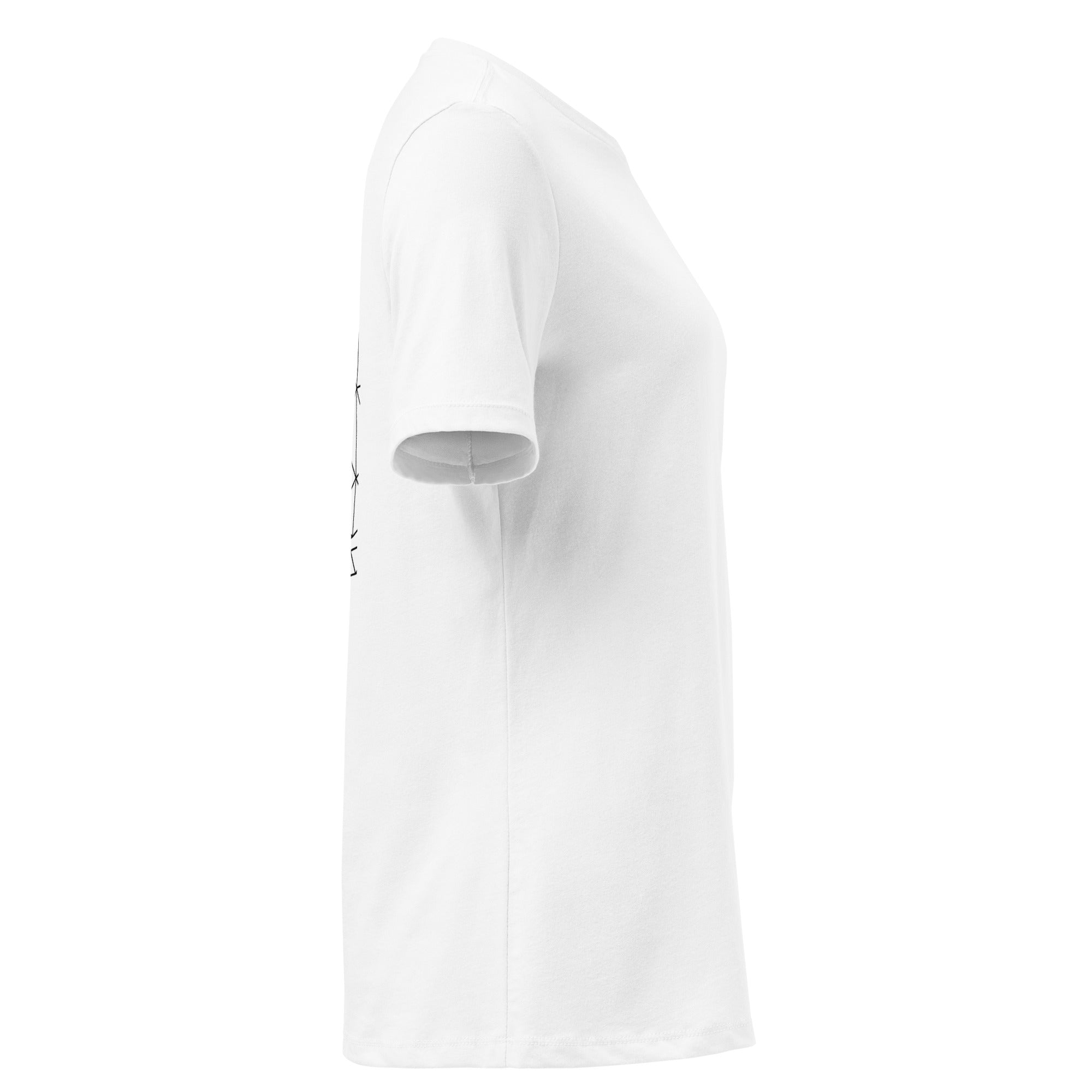 Geometric Cat Damen T-Shirt - Minimalistisches Katzen-Design Lockerer Schnitt | Pawline